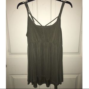 Torrid Strappy Olive Green Tank